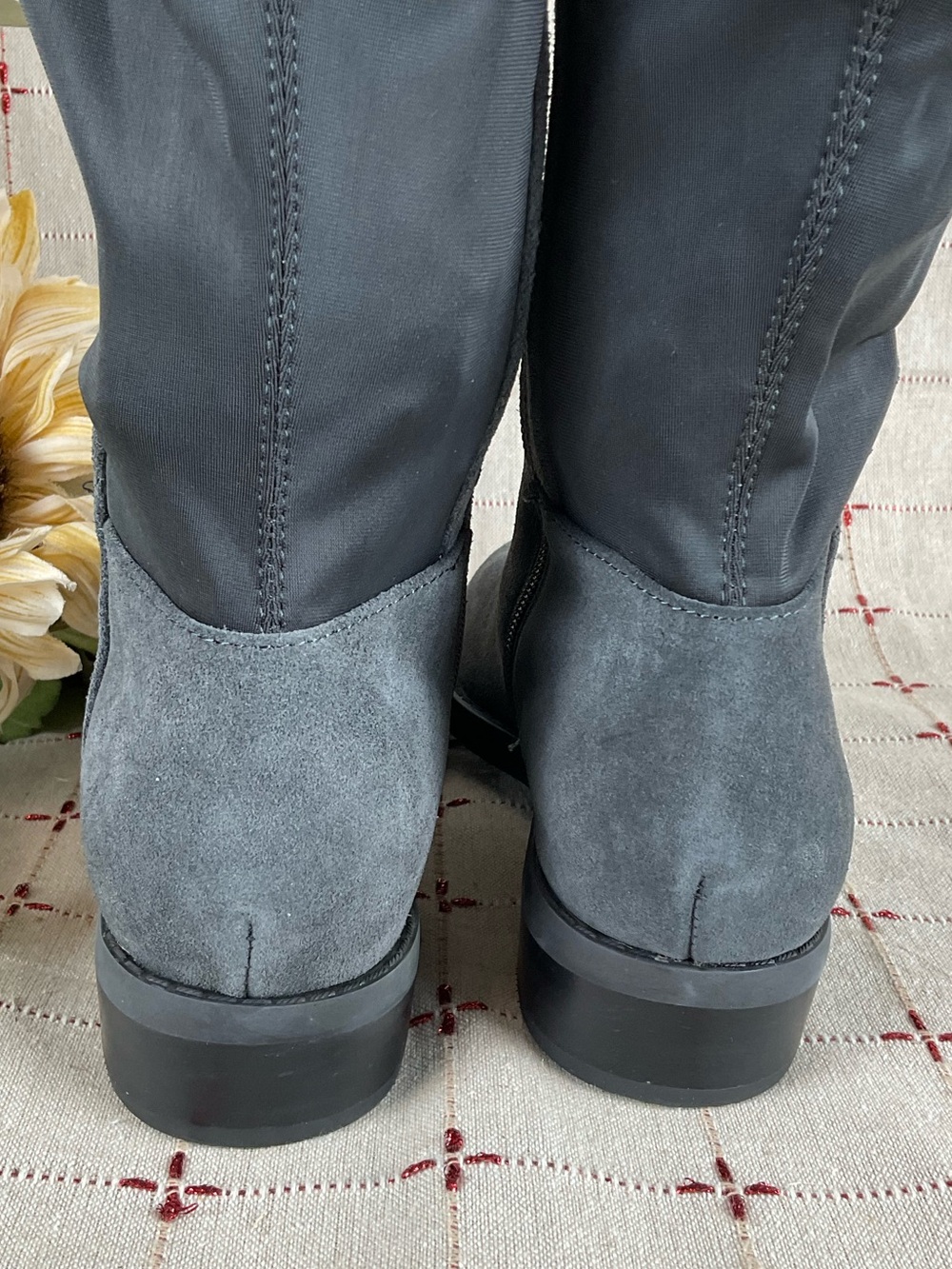 Blondo “Ellie” Grey Suede Knee High Riding Boots Waterproof Size 6.5 NWOB - Picture 6 of 12